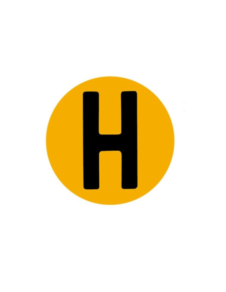 ?? Distintivo "H" Exterior 60 mm para Vehículos Históricos | ¡Envío Gratis!