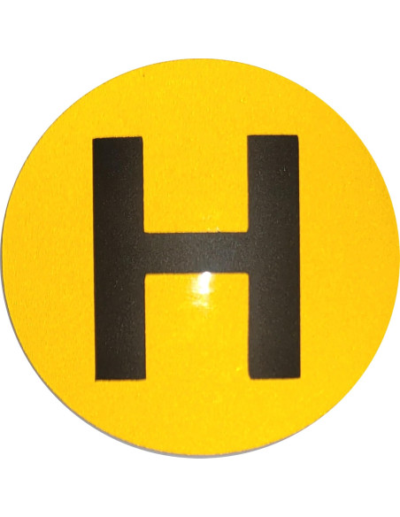 ?? Distintivo "H" Exterior 60 mm para Vehículos Históricos | ¡Envío Gratis!