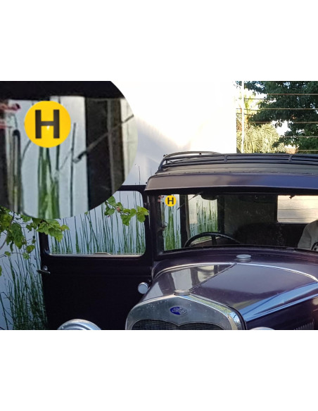 ?✅ Distintivo Vehículo Histórico 97 mm Adhesivo Interior Envío gratis