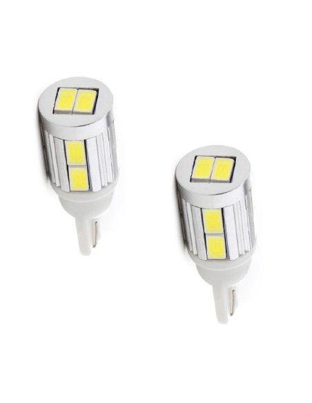 2 Bombillas 10 leds can-bus T10 (w5w)
