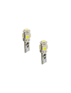 2 Bombillas 5 leds can-bus T10 (w5w)