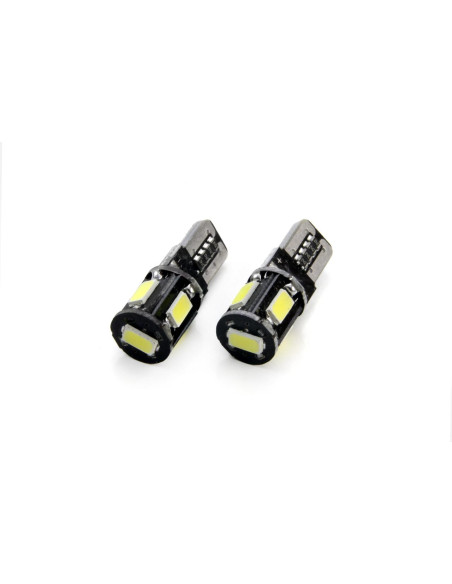 2 Bombillas 9 leds can-bus T10 (w5w)