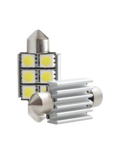 2 Bombilas plafonier can-bus 36mm. 6 leds