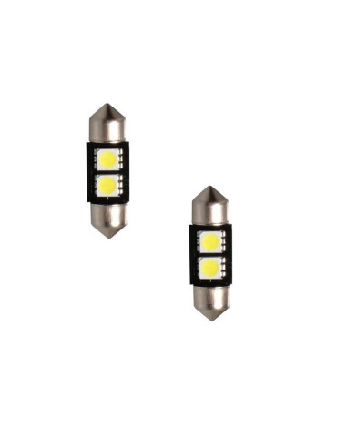 2 Bombilas plafonier can-bus 31mm. 1 led