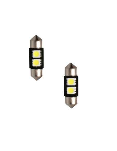 2 Bombilas plafonier can-bus 31mm. 1 led