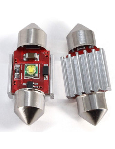 2 Bombilas plafonier can-bus 42mm. 1 led