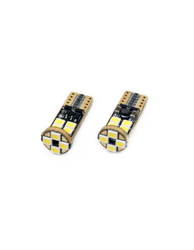 2 Bombillas 24V 8 leds blancos can-bus w5w (T10)