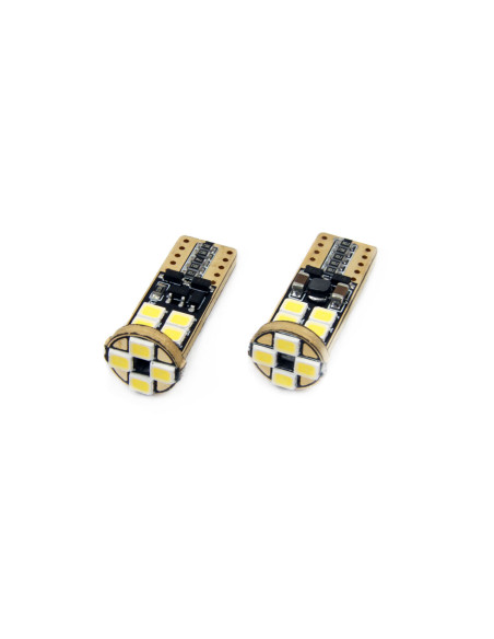 2 Bombillas 24V 8 leds blancos can-bus w5w (T10)