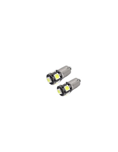 Juego 2 bombillas led can-bus BAX9S (H6W) 12V