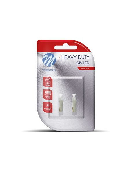 2 Bombillas led - T5 24V Cóncava (color blanco)