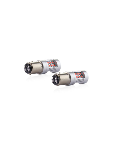 Juego bombillas led rojo BAY15D P21/5W can-bus 12V