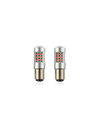 Juego bombillas led rojo BAY15D P21/5W can-bus 12V