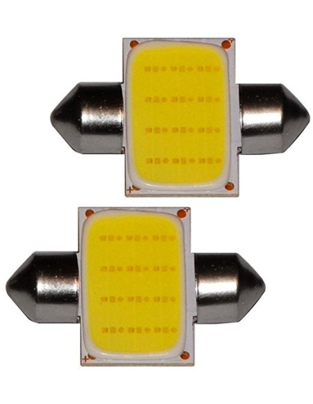 Juego bombillas led C5W 31mm plafonier 12V blanco