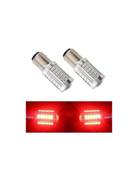 Juego 2 bombillas P21W led rojo can-bus 12V