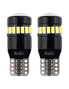 Pareja de bombillas de led blancas T10 w5w con can-bus
