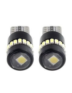 Pareja de bombillas de led blancas T10 w5w con can-bus 2