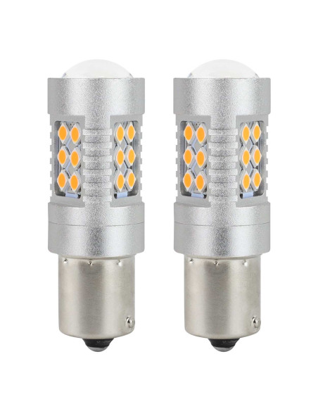 Bombillas Can-Bus Ámbar PY21W 24 Leds SMD