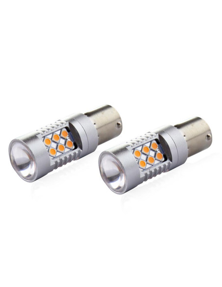 Bombillas Can-Bus Ámbar PY21W 24 Leds SMD