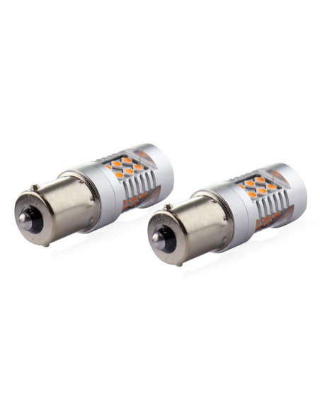 Bombillas Can-Bus Ámbar PY21W 24 Leds SMD