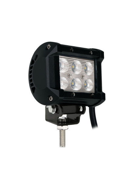 Faro de led tipo barra - Doble fila - Soporte inferior, 18W 4" Flood