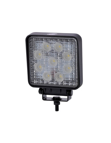 ? Lámpara LED de Trabajo Cuadrada 9X – 27W, 12V/24V, IP67 | Iluminación Potente y Resistente ?