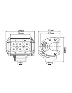 Faro de largo alcance de 18 watios con carcasa de tipo camuflaje 2