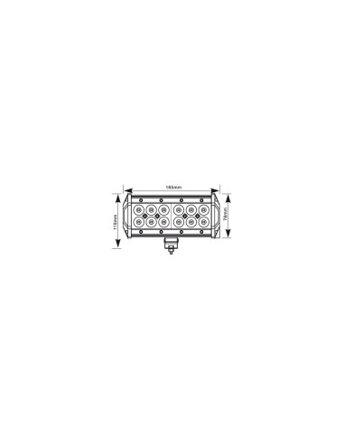 Faro de trabajo de 36 watios con carcasa de tipo camuflaje