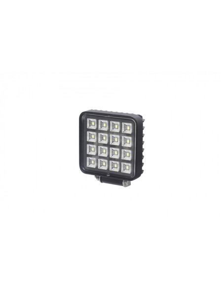 Faro de trabajo cuadrado tipo Slim con 16 leds 12/24V (Potencia: 16W)