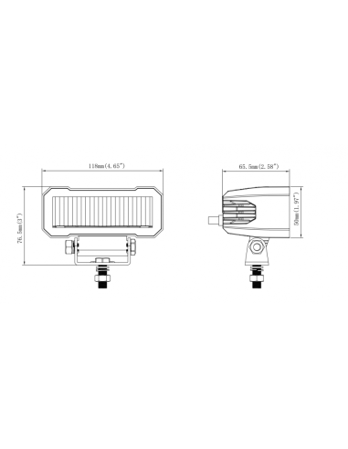 Faro de largo alcance led 24W 12/24V