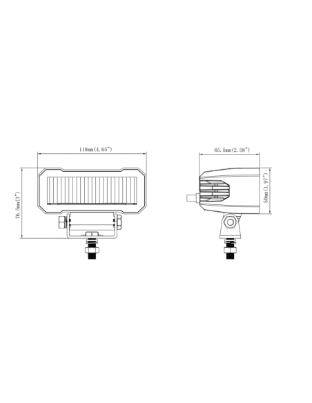 Faro de largo alcance led 24W 12/24V