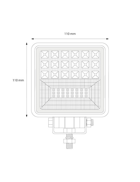 Faro de Trabajo Combo 42 leds 45W, 9-36V