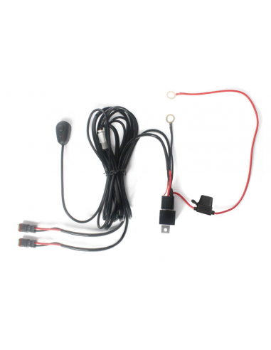 Conjunto de cableado y relé para intalación de faros y barras de led (12V, máx. 120W)