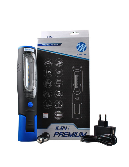 Linterna de LED 15 SMD+ 1 HP recargable