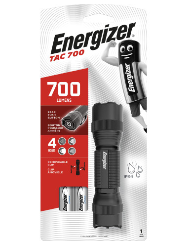 Linterna táctica ENERGIZER Vision HD 700 lm ( 2 pilas CR123 incluidas)