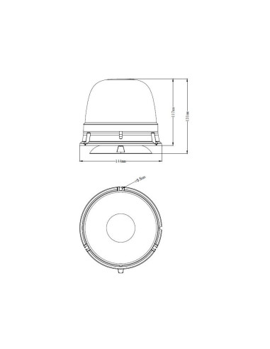Rotativo Led magnético con 7 funciones (12/24V)