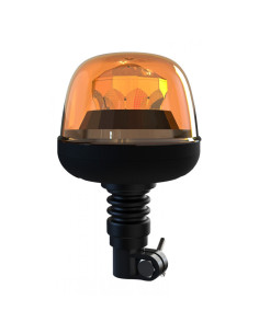 Rotativo ámbar 10 leds 28W con base flexible (7 modos funcionamiento) 12/24V