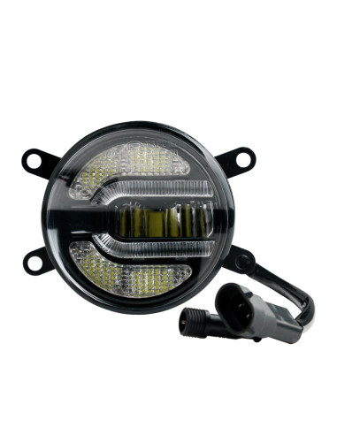 Faros antiniebla LED + luz diurna 3,5" 90mm 9-32V