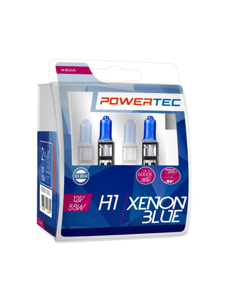 ¡Ilumina tu camino con estilo! ? Bombillas halógenas Blue Xenon H1 12V (Duo) - AutoAcc.es