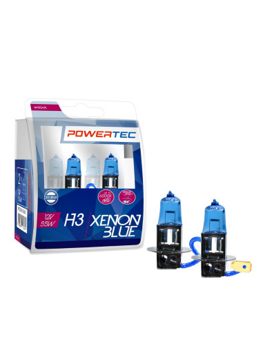 ¡Ilumina tu camino con estilo! ? Bombillas halógenas Blue Xenon H3 12V (Duo) - AutoAcc.es