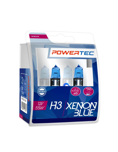 ¡Ilumina tu camino con estilo! ? Bombillas halógenas Blue Xenon H3 12V (Duo) - AutoAcc.es