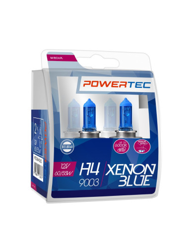 ¡Ilumina tu camino con estilo! ? Bombillas halógenas Blue Xenon H4 12V (Duo) - AutoAcc.es