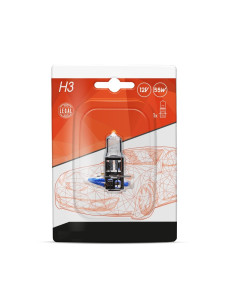 Bombilla halógena H3 12 voltios (en blister individual)