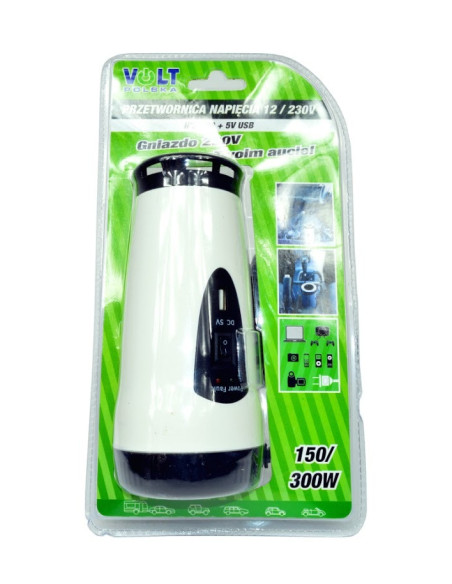 ? Inversor de Corriente 12V a 230V | VOLT POLSKA 150W (300W Pico) | USB