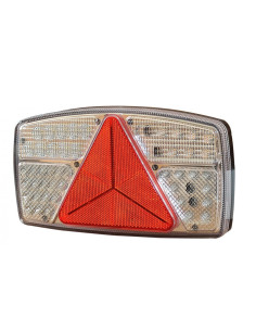 Piloto trasero 53 leds universal 24 voltios blanco y rojo, lado izquierdo