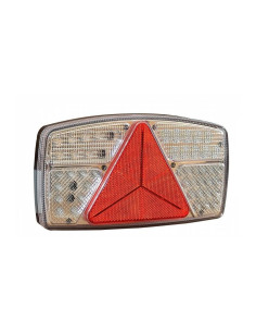 Piloto trasero 53 leds universal 24 voltios blanco y rojo, lado derecho