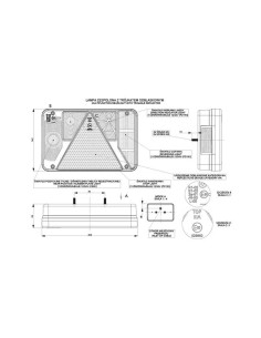 Piloto trasero halógeno universal para remolques, lado derecho 2