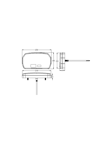 Piloto trasero LED L1957: Máxima visibilidad y seguridad para vehículos de 12V y 24V