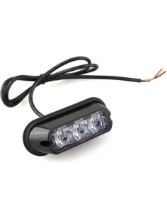 Faro intermitente LED ámbar para parrilla de coche