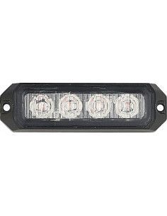 Faro intermitente LED ámbar para parrilla de coche