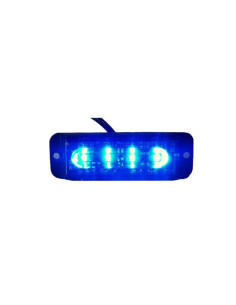 ? ¡Lámpara Estroboscópica Azul 4 LEDs! Potencia y Seguridad en AutoAcc.es ??
